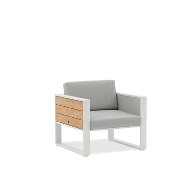 Manhattan White 1-Seater Sofa