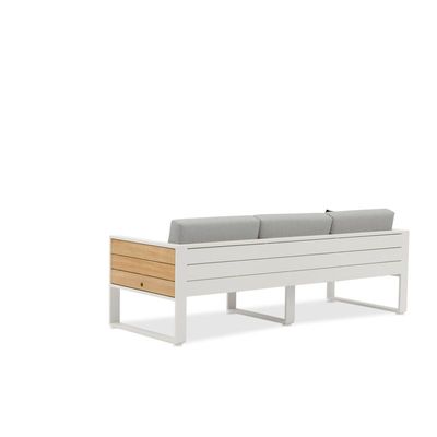 Manhattan White 3-Seater Sofa