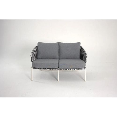 Roma Grey 2-Seater Armchair