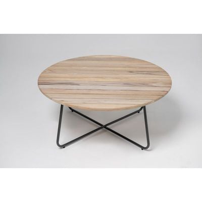 Rome Anthracite Teak Round Coffee Table