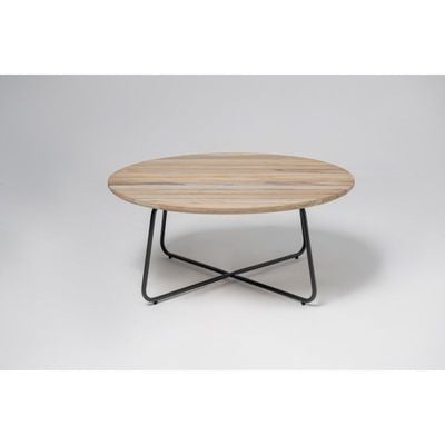 Rome Anthracite Teak Round Coffee Table