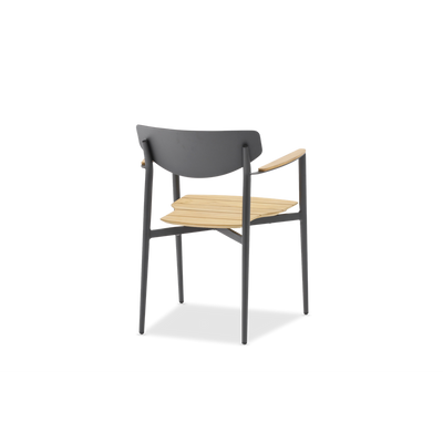 Timo Charcoal Teak Dining Chair