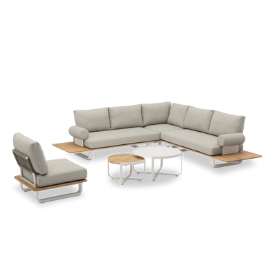 Deck Slim Beige 6-Seater Sofa Set