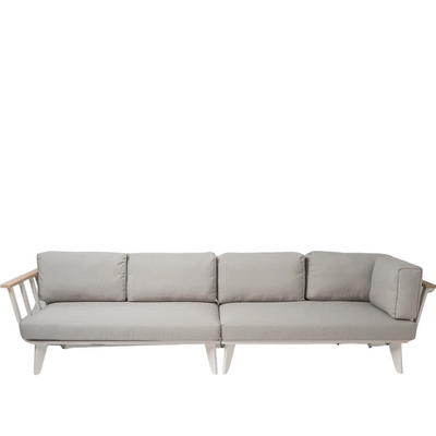 Mavis White 4-Seater Modular Sofa Set