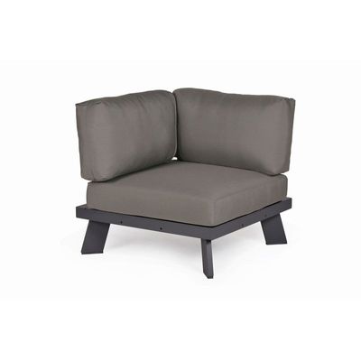 Venesia Grey 5-Seater L-Shaped Sofa Set with Coffee Table