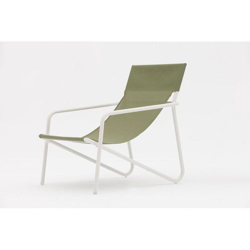Coast Green Beach Lounger with footrest
