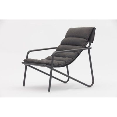Coast Charcoal Beach Lounger with footrest