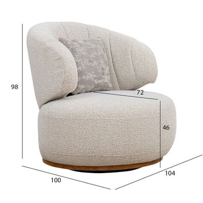 Nomad 1 Seater Sofa Luxurious Design with Premium Fabric Best For Living Room