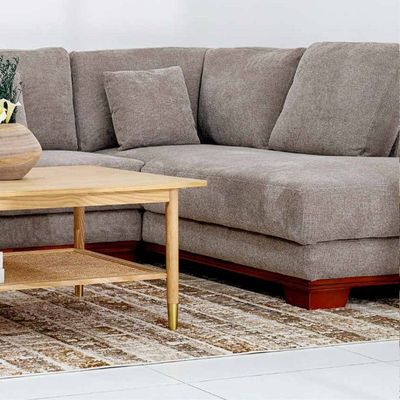 The MASS 5 Seater Sofa Luxurious Design with Premium Fabric Best For Living Room | For Hotel | Wooden Base 