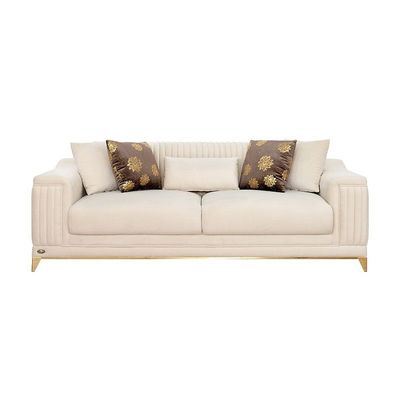 The GISELLE 7 Seater Sofa Set Luxurious Design with Premium Fabric Best For Living Room | For Hotel | Metal Base 