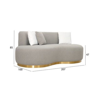 The SOLERO 7 Seater Sofa Set Luxurious Design with Premium Fabric Best For Living Room | For Hotel | Metal Base 