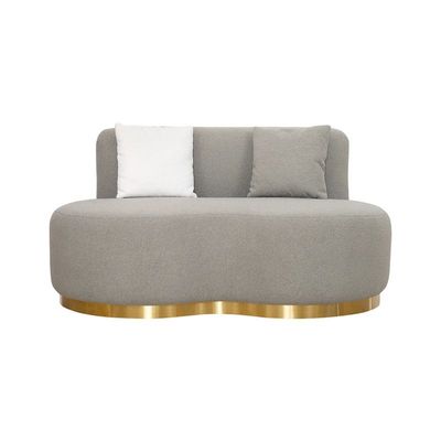 The SOLERO 2 Seater Sofa Luxurious Design with Premium Fabric Best For Living Room | For Hotel | Metal Base 
