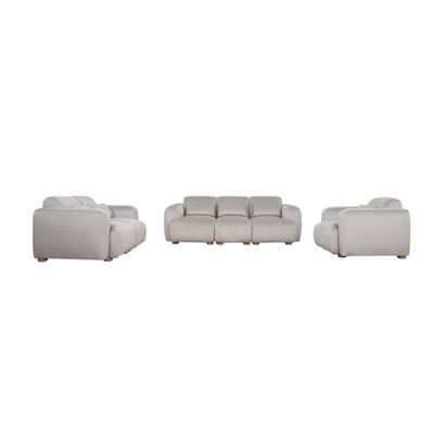 The DEVINE 6 Seater Sofa Set Luxurious Design with Premium Fabric Best For Living Room | For Hotel | Wooden Base 