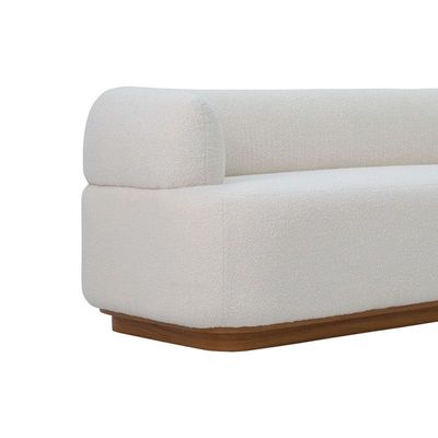 The DELLA 3 Seater Sofa Luxurious Design with Premium Fabric Best For Living Room | For Hotel | Wooden Base 