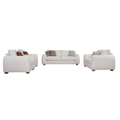 The LUSH 7 Seater Sofa Set Luxurious Design with Premium Fabric Best For Living Room | For Hotel | Wooden Base 