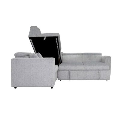 The BELL CORNER 4 Seater Sofa Set Luxurious Design with Premium Fabric Best For Living Room | For Hotel | Wooden Base