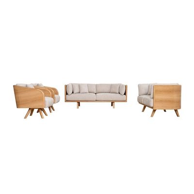 The CEDRO 7 Seater Sofa Set Luxurious Design with Premium Fabric Best For Living Room | For Hotel | Wooden Base