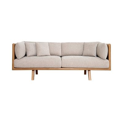 The CEDRO 3 Seater Sofa Luxurious Design with Premium Fabric Best For Living Room | For Hotel | Wooden Base