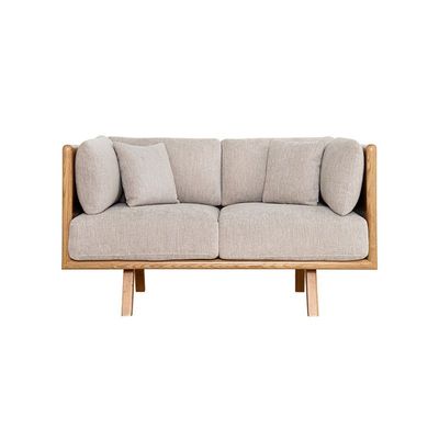 The CEDRO 2 Seater Sofa Luxurious Design with Premium Fabric Best For Living Room | For Hotel | Wooden Base