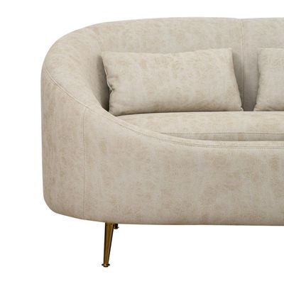 The CHELSEA 2 Seater Sofa Luxurious Design with Premium Fabric Best For Living Room | For Hotel | Metal Base