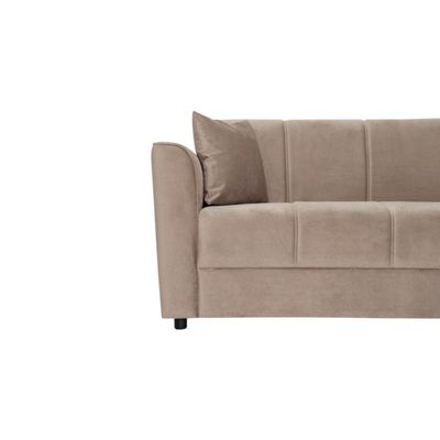 The LISBON 3 Seater Sofa Luxurious Design with Premium Fabric Best For Living Room | For Hotel | Plastic Leg