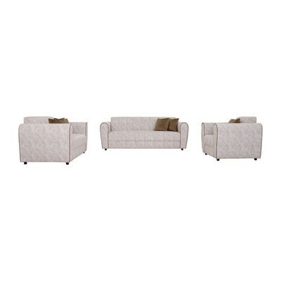 The CORDOBA 6 Seater Sofa Set Luxurious Design with Premium Fabric Best For Living Room | For Hotel | Plastic Leg
