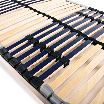 Slatted Bed Base with 42 Slats 7 Zones 90x200 cm