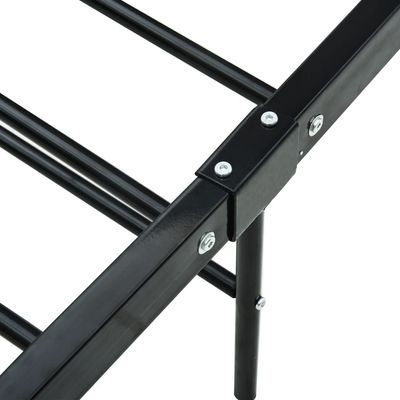 Bed Frame Black Metal 140x200 cm