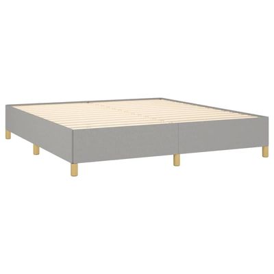 Bed Frame Dark Grey 180x200 cm King Fabric