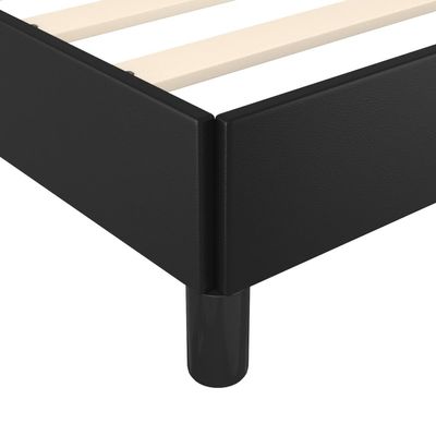 Bed Frame Black 180x200 cm King Faux Leather