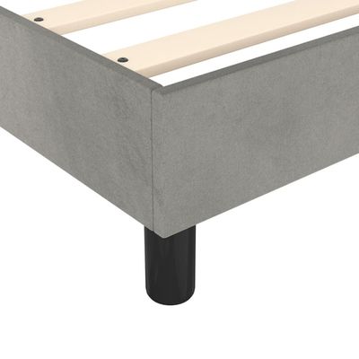 Bed Frame Light Grey 180x200 cm King Velvet