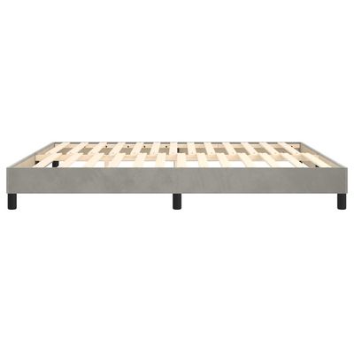 Bed Frame Light Grey 180x200 cm King Velvet