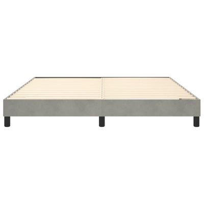 Bed Frame Light Grey 180x200 cm King Velvet