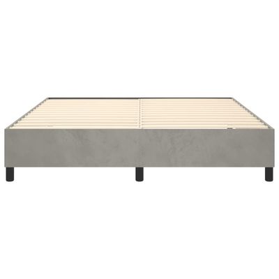 Bed Frame Light Grey 180x200 cm King Fabric