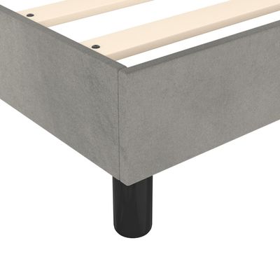 Bed Frame Light Grey 180x200 cm King Fabric