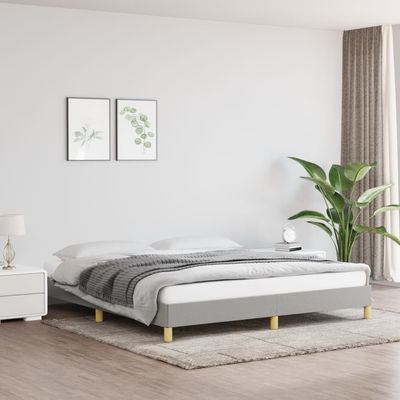 Bed Frame Dark Grey 180x200 cm King Fabric