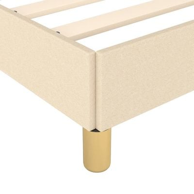 Bed Frame Cream 180x200 cm King Fabric