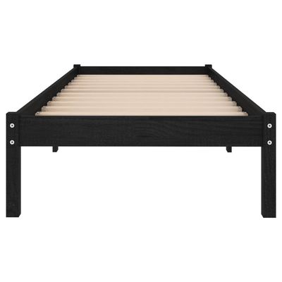 Bed Frame with Headboard Dark Grey 180x200 cm King Fabric