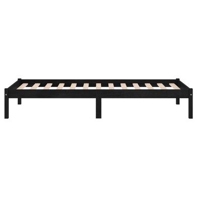 Bed Frame with Headboard Dark Grey 180x200 cm King Fabric