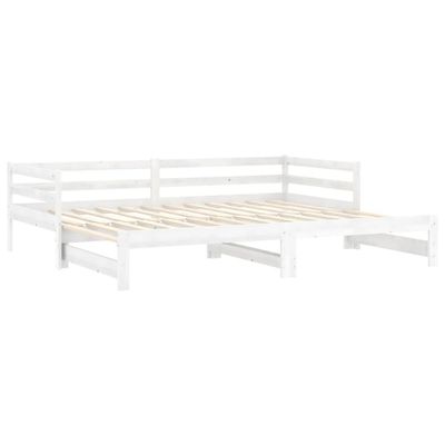 Bed Frame Black Solid Wood Pine 120x200 cm