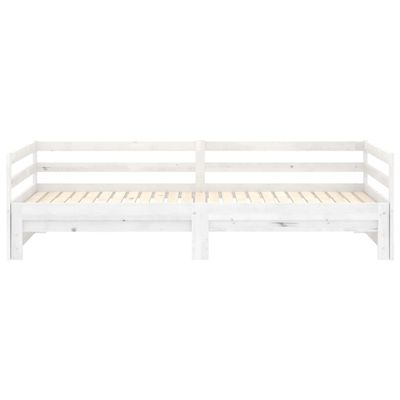 Bed Frame Black Solid Wood Pine 120x200 cm