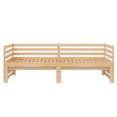 Bed Frame Honey Brown Solid Wood Pine 140x200 cm