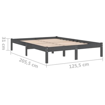 Bed Frame Solid Wood Pine 200x200 cm