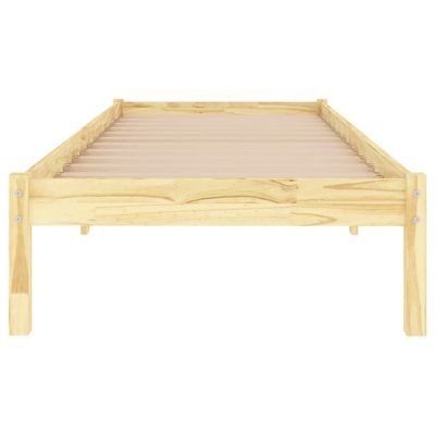 Bed Frame Honey Brown Solid Wood Pine 200x200 cm