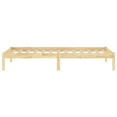 Bed Frame Honey Brown Solid Wood Pine 200x200 cm