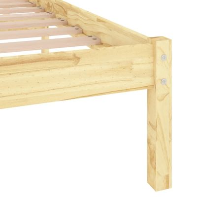 Bed Frame Solid Pinewood 120x200 cm