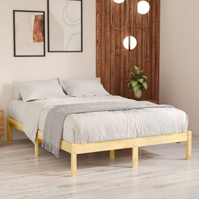 Bed Frame Solid Pinewood 120x200 cm