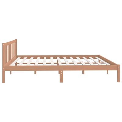 Bed Frame Grey Solid Pinewood 120x200 cm