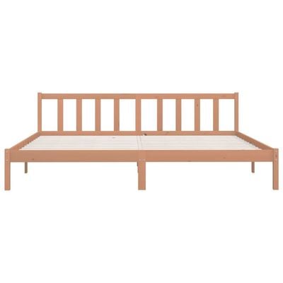 Bed Frame Grey Solid Pinewood 120x200 cm