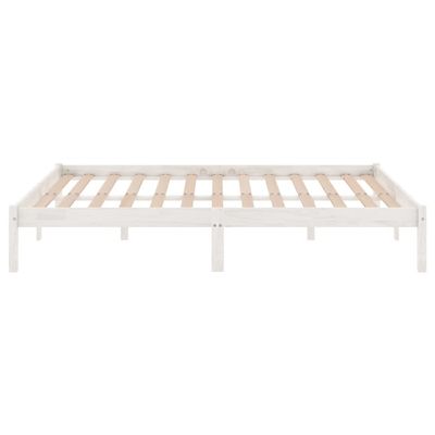 Bed Frame Honey Brown Solid Pinewood 140x200 cm